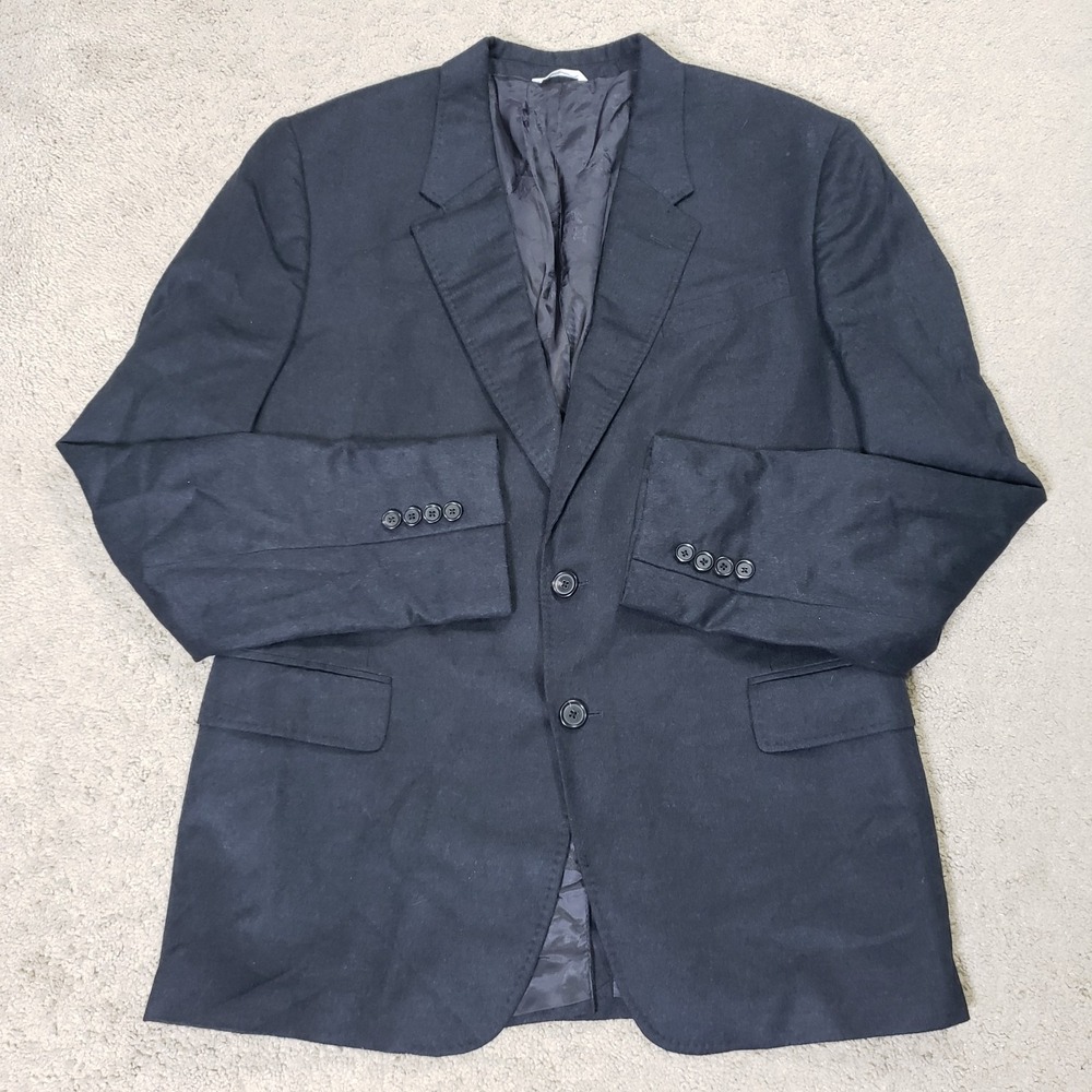 Billy Reid Blazer Mens 44R Black Wool Silk Cashmere Sport Coat Italy Jacket
